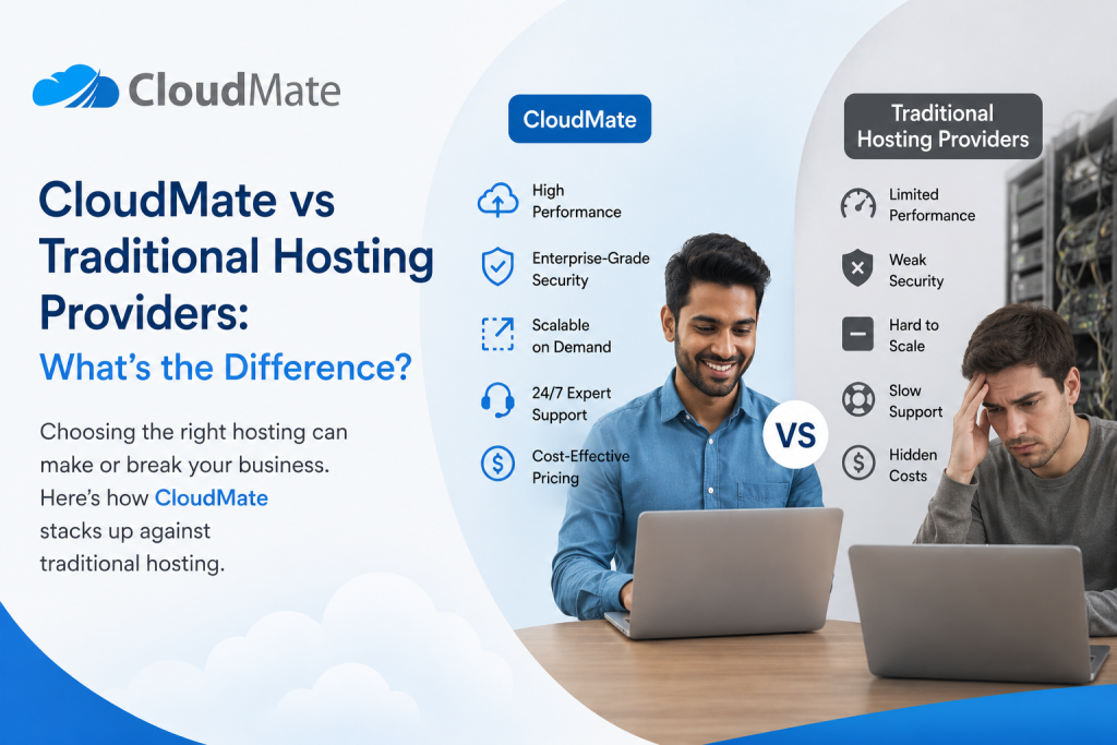 cloudmate vs traditional hosting provider